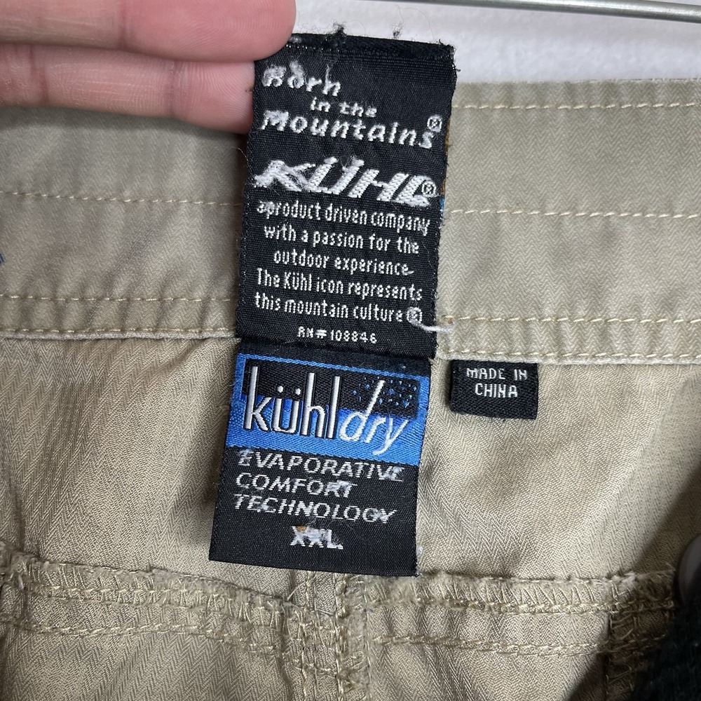 KUHL Climbing And Hiking Cargo Shorts Size XXL 40x12 Brown Outdoor Baggy 00s - Picture 6 of 14